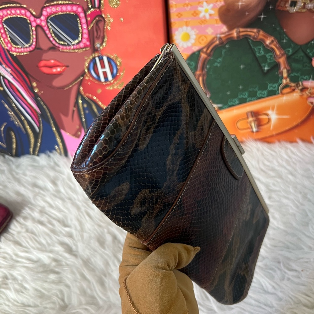 Snake skin Party Clutch - Picture 7 of 9